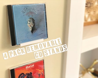 4 Pack - CD Wall Displays - Removable Adhesive Damage Free