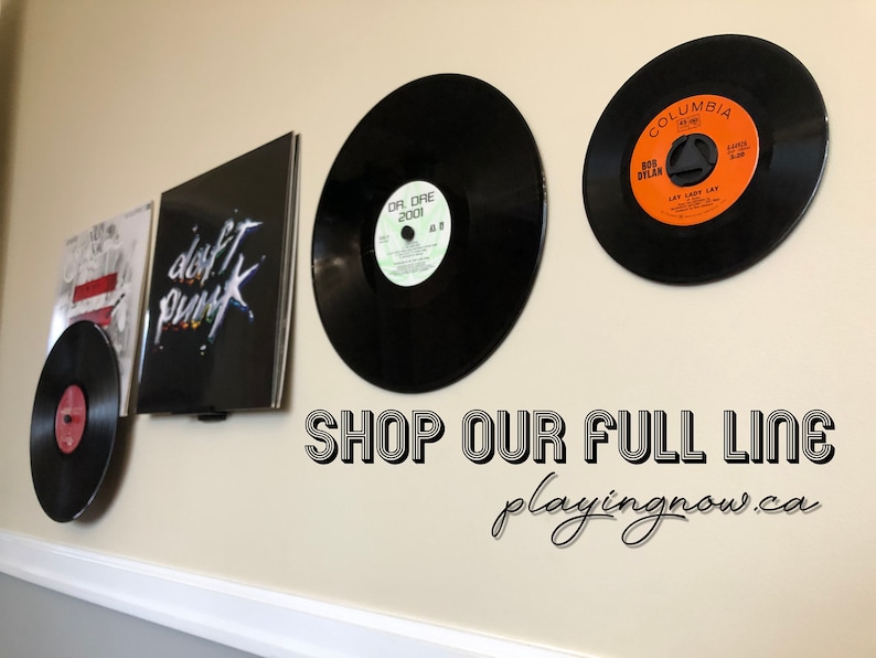 4 Pack Record Album Wall Display Mounts Vinyl Stands image 8