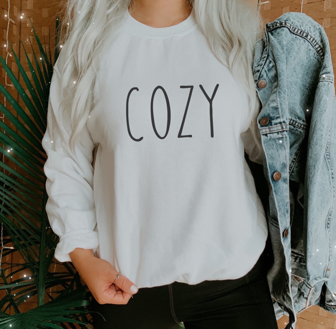 Cozy Women's Sweatshirt Rae Dunn Unisex Custom Comfy Fall Etsy