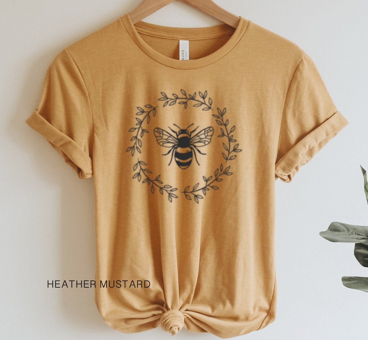 Bee Botanical Shirt Bee TShirt Nature Shirt Summer Shirt Etsy