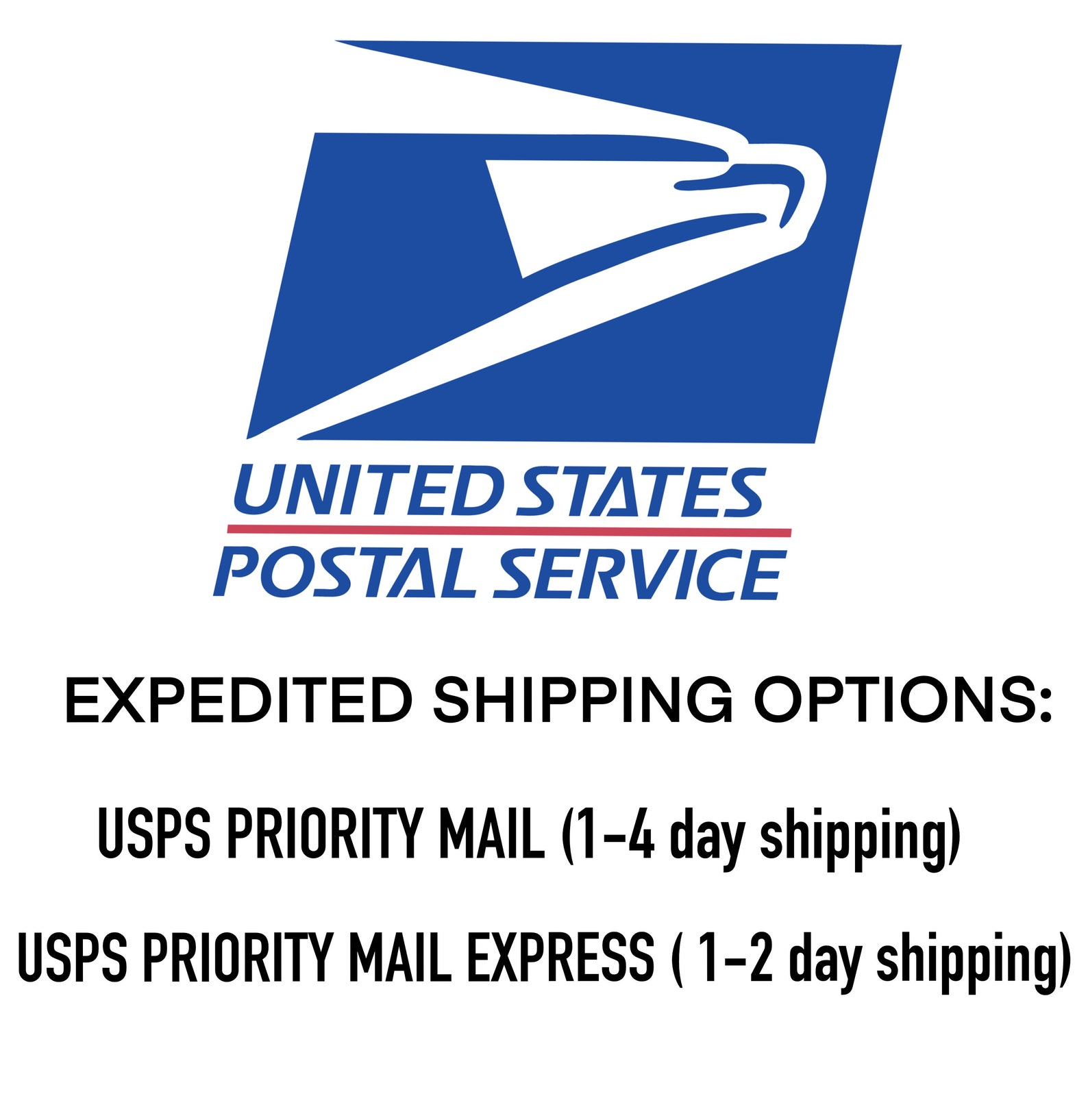 EXPEDITED USPS SHIPPING Options Etsy
