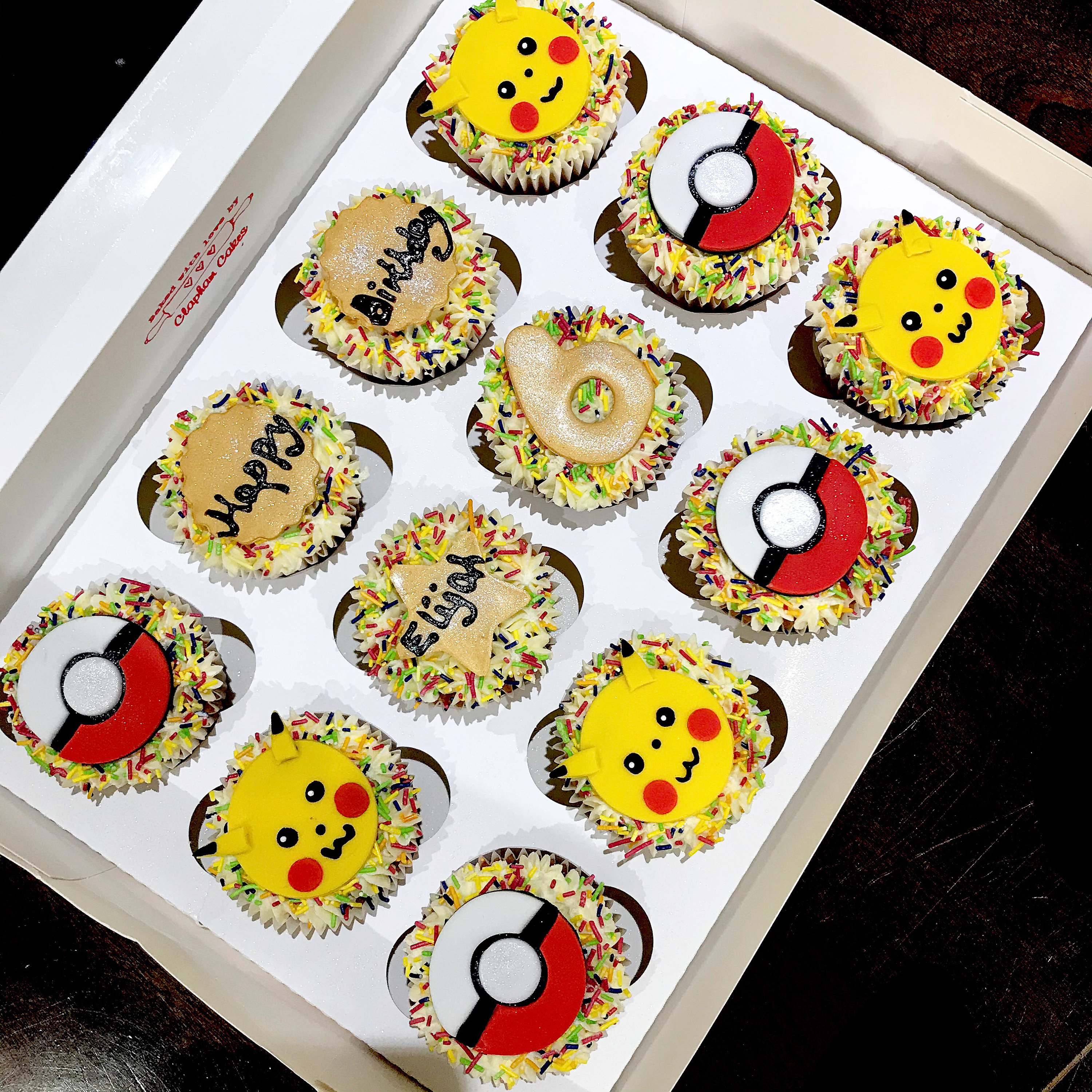 12 Edible Pokémon Cupcake Topper Decorations Etsy