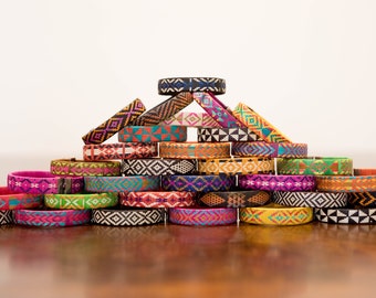 Cana Flecha Colorful Tribal Bracelets - Small 1/2"