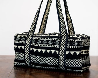 Geometric Tribal Duffel Bags