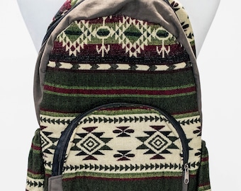 Geometric Tribal Backpacks - Large