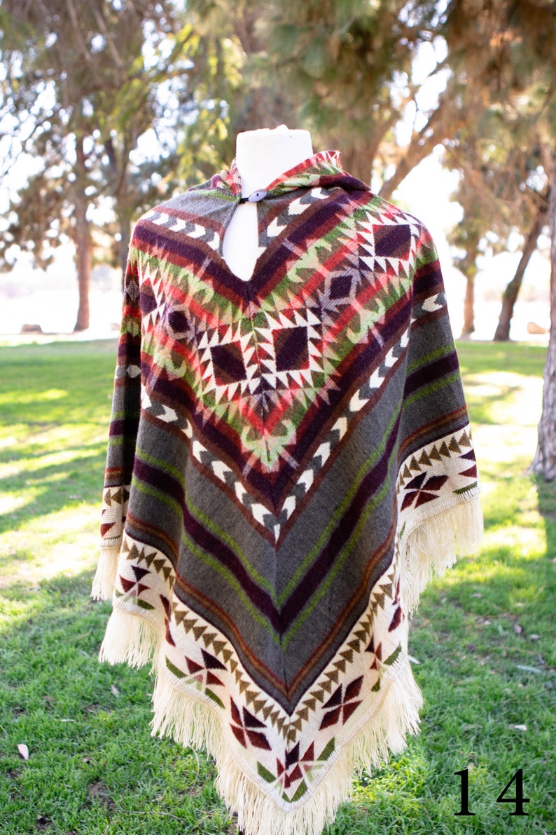 Colombian Alpaca Poncho Etsy
