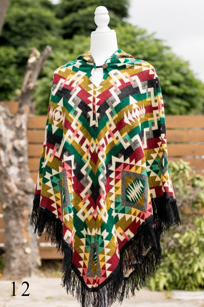 Colombian Alpaca Poncho Etsy