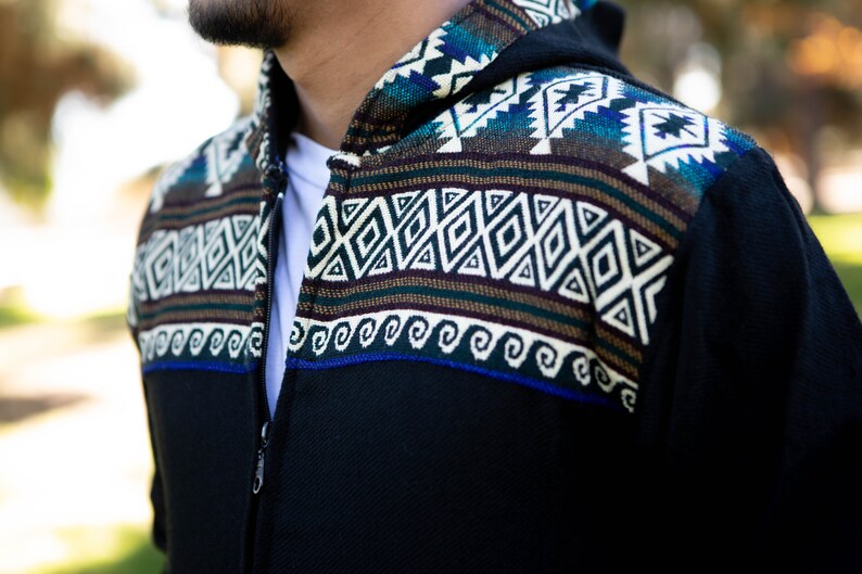 Ecuadorian Geometric Size Small Tribal Jacket
