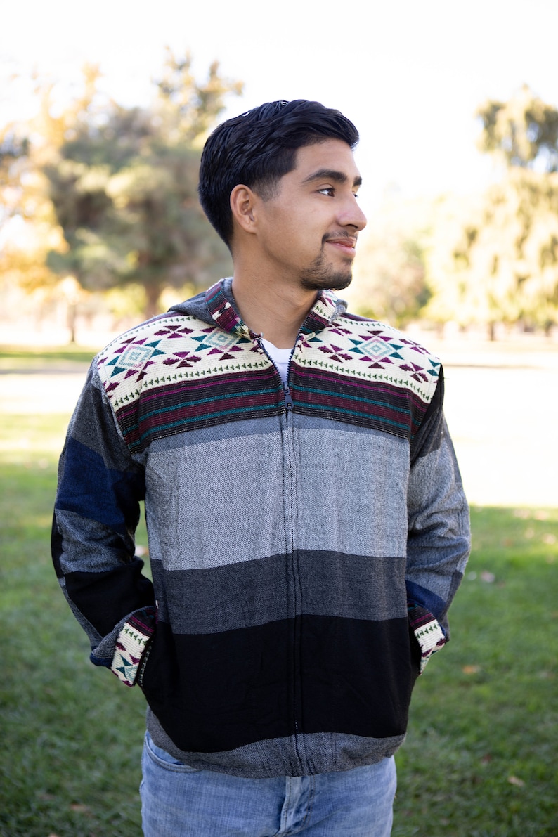 Ecuadorian Geometric Size Small Tribal Jacket