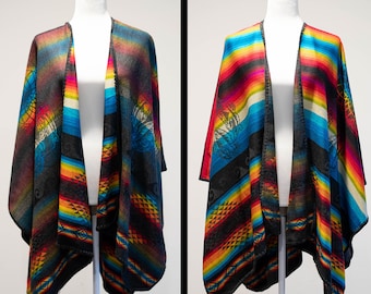 Reversible Tribal Wrap/Shawl/Poncho