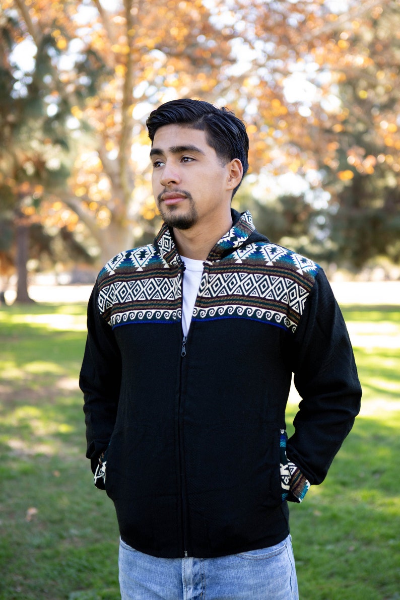 Ecuadorian Geometric Size Small Tribal Jacket