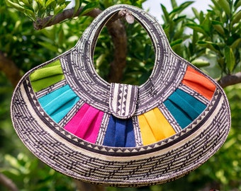 Colorful Cana Flecha Woven Purse