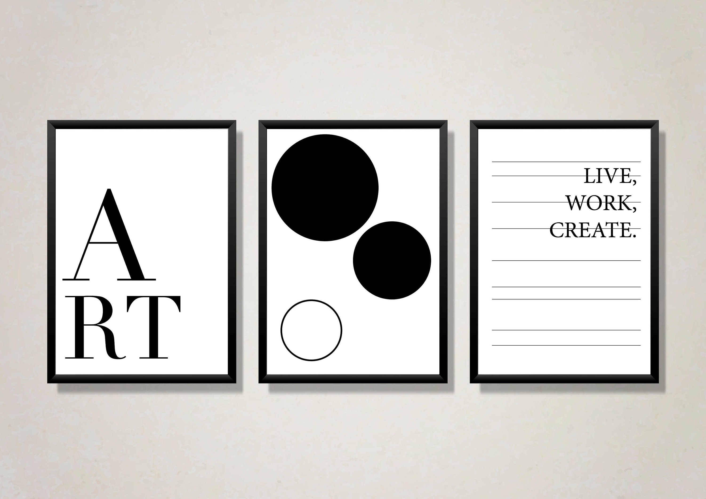 Pack of 3 Poster Bundle Art Multipack 3 Poster Art | Etsy