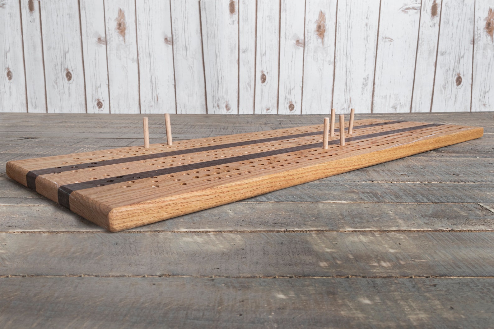 Extra Large Cribbage Board w/ wooden pegs Etsy