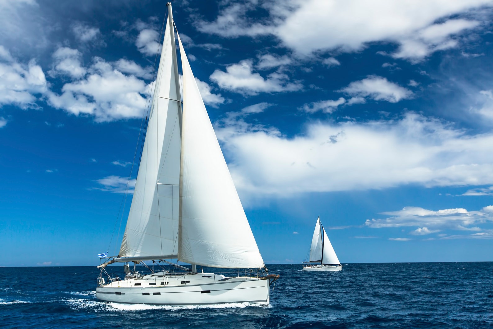 Sail Boats Sailing Ocean Canvas Print Sail Boat Poster Etsy