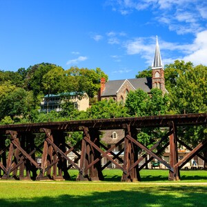 Harpers Ferry Bridge Canvas Print: Potomac River, West Virginia