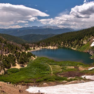 St. Mary&#39;s Glacier Canvas Print: Colorado Rocky Mountain Decor
