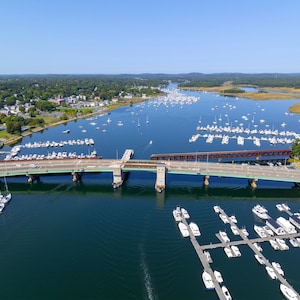 Newburyport Massachusetts Bridge Canvas Print: Merrimack River Art