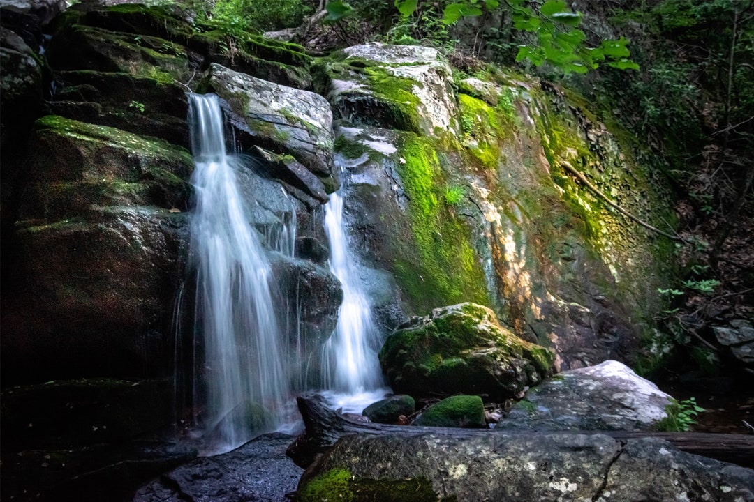 White Rock Falls Blue Ridge Parkway Virginia Canvas Print Etsy