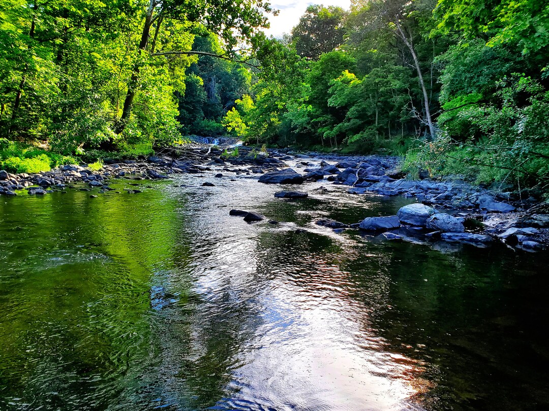 Fishkill Creek Rapids in the Summer Feeds Into the Hudson Etsy