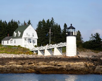 Marshall Point Lighthouse Port Clyde, Maine Canvas - Lighthouse Canvas Print - Gulf of Maine - Port Clyde Harbor - CW 06