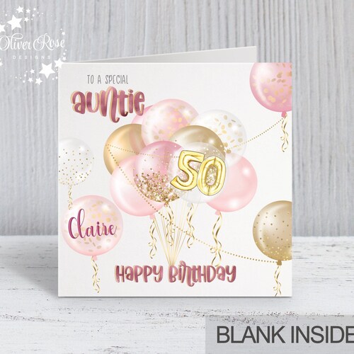 70th Birthday Card AGE 70 Personalised Cards for Her Pink - Etsy UK