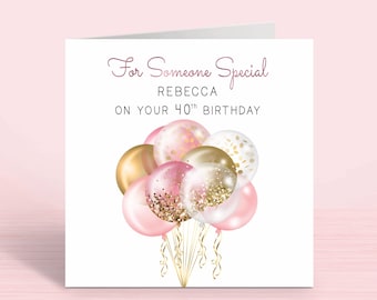 Liif Blue Balloons 16th Birthday Card, Happy 16 Birthday Card, 3D - View #9