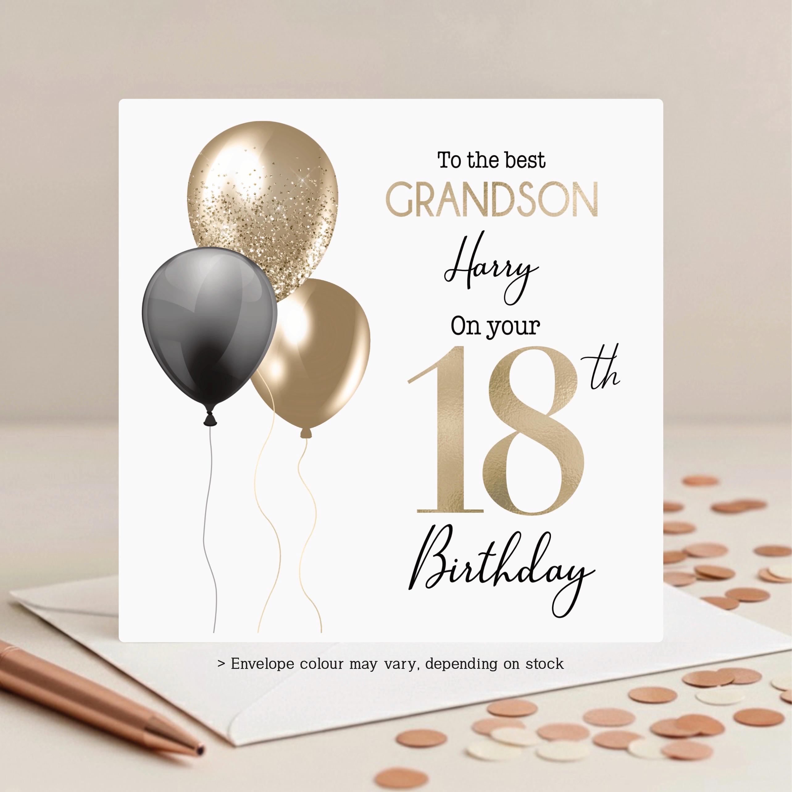 Personalised 18th Birthday Card Son Grandson Nephew Brother - Foto 5