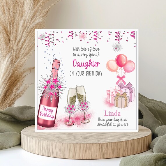 Extra Large Female Birthday Card - XL Big Thick A4 Size - Special - View #14