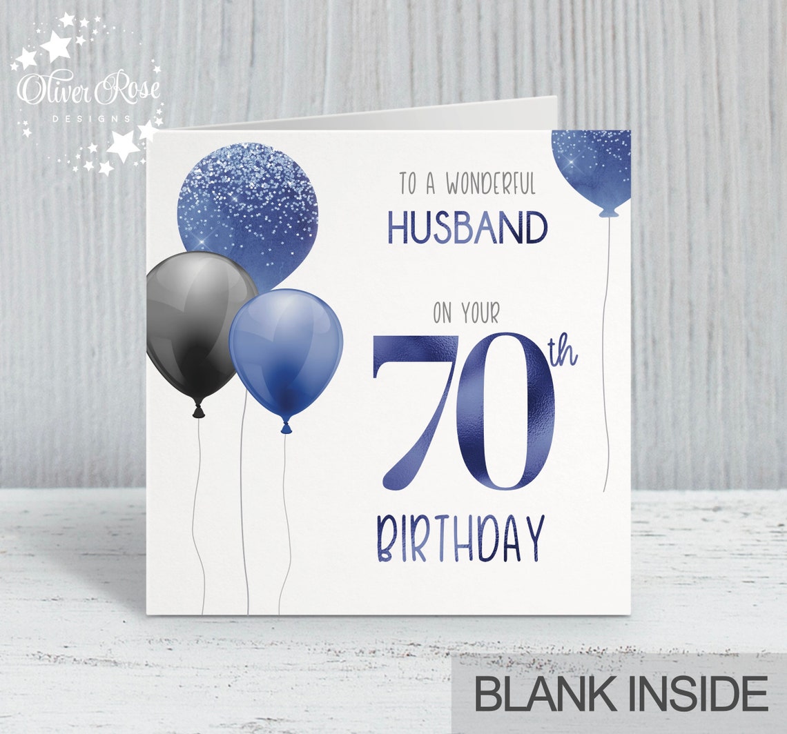 70th Birthday Card Cards for Men/Him Dad Brother Friend Etsy