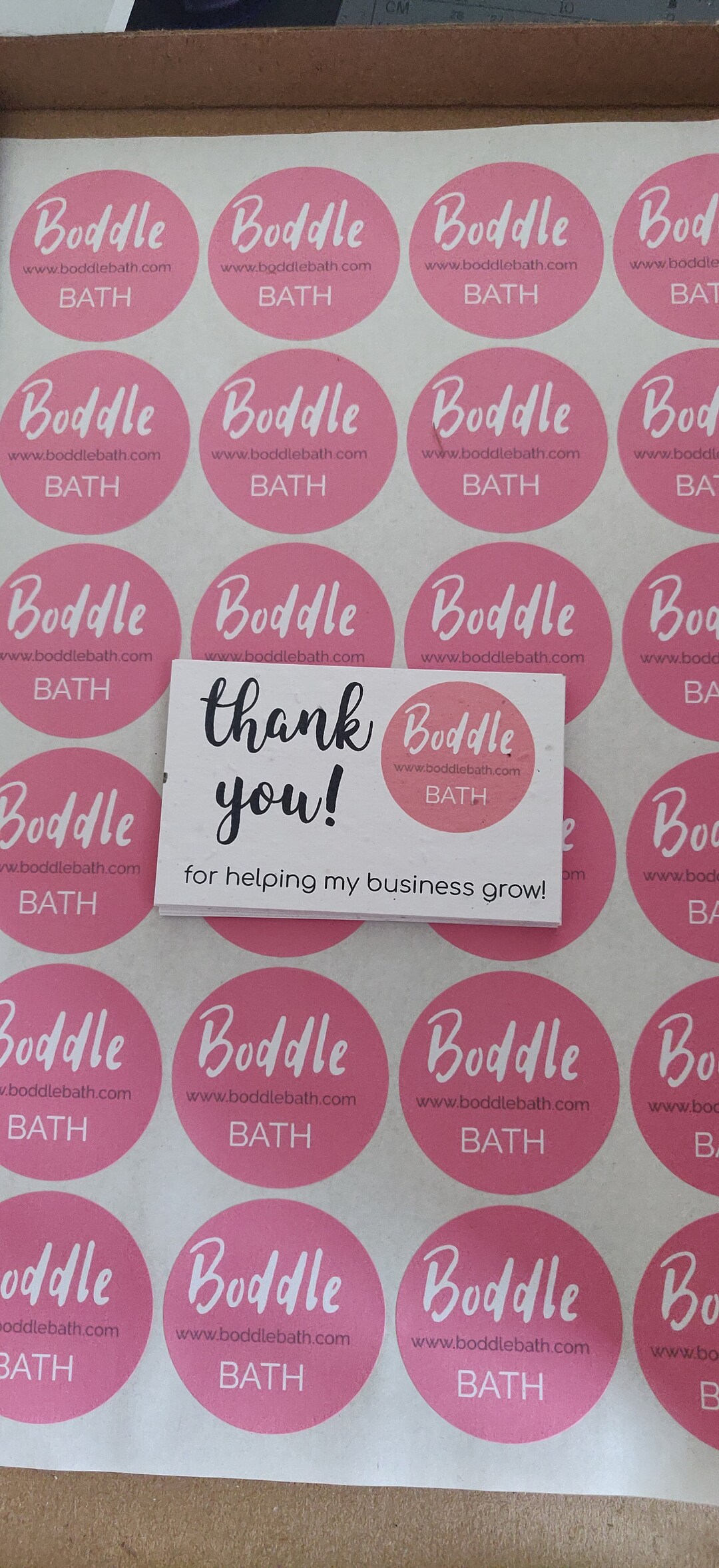 50 Plantable Thank You Cards. Stationery. Small Business. Etsy