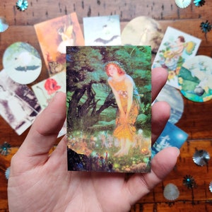 14 Piece Vintage Fairy Stickers, Victorian Fairy Stickers, Vintage Ephemera, Fairycore Fae, Junk Journal Stickers Supplies, Vintage Fairy