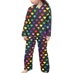Childrens heart pyjamas top