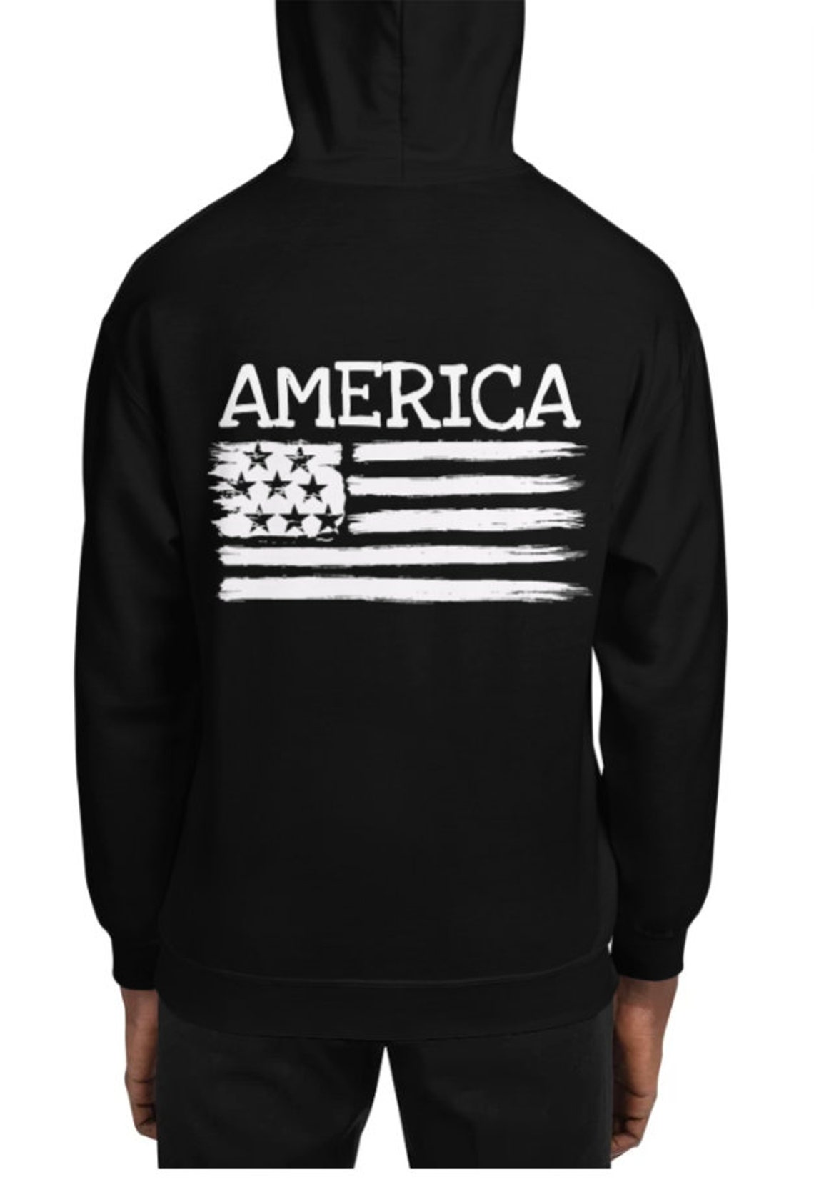 American Hoodie Patriotic Unisex Premium Hoodie 3 Colors Etsy UK