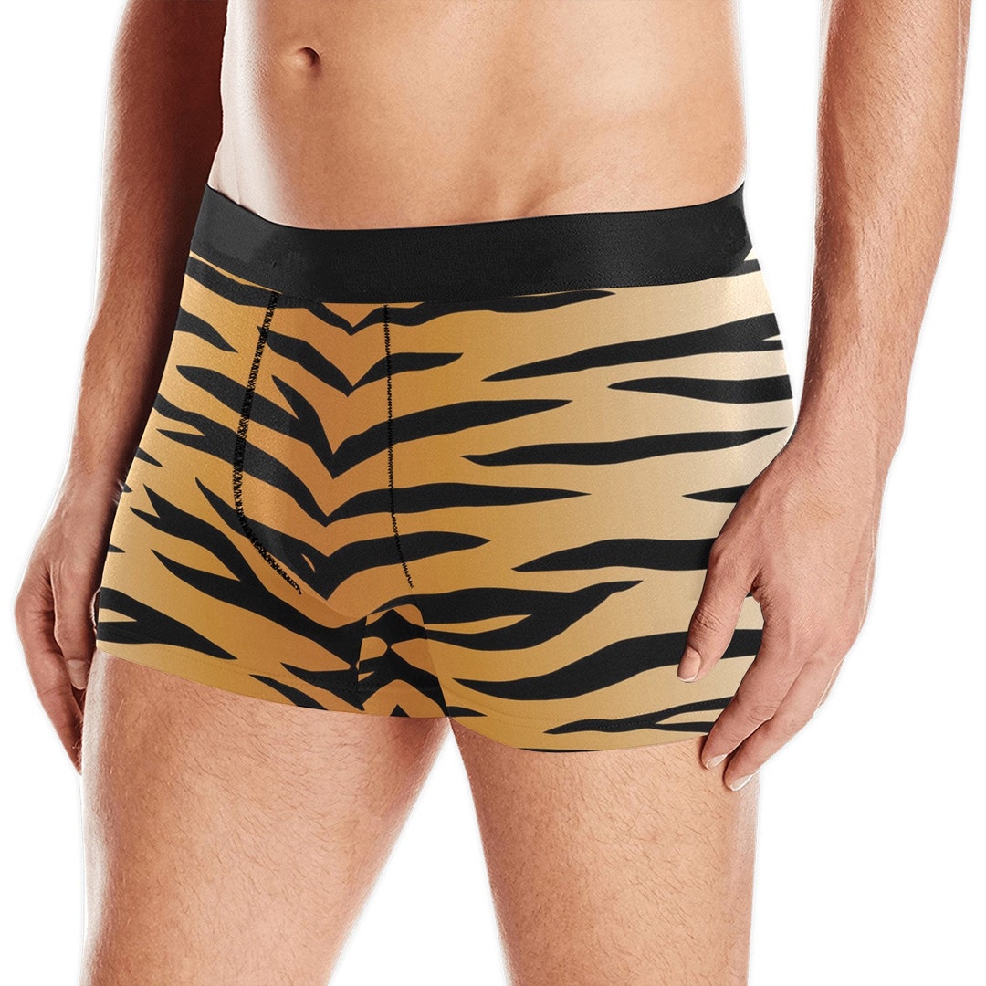 Buy Men's Boxer Briefs Classic Tiger Print, Tiger Print, Feline, Animal  Print, Gift for Animal Lovers, Gift for Cat Lovers, Halloween Online in  India