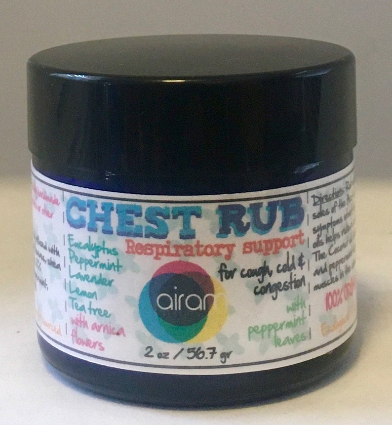 Organic All Natural Chest Rub Vapor Rub Ointment Balm Topical Etsy