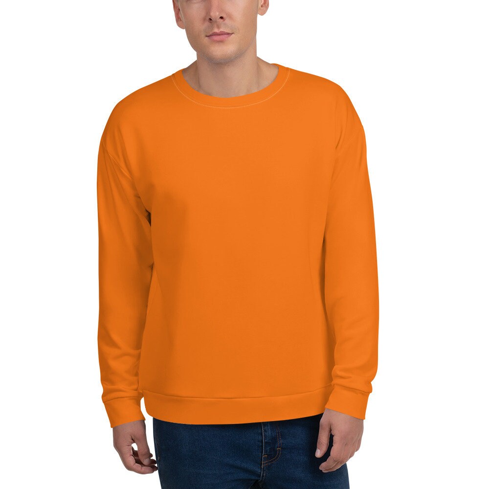 Neon Orange Sweater - Etsy