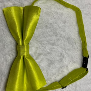 Klassische Schicke verstellbare Fliege neon gelb, Freche Mode, Unisex, Accessoires, Geschenk, Geschenk für sie, Geschenk für ihn, Krawatte, Fliege, Hochzeit Bild 4