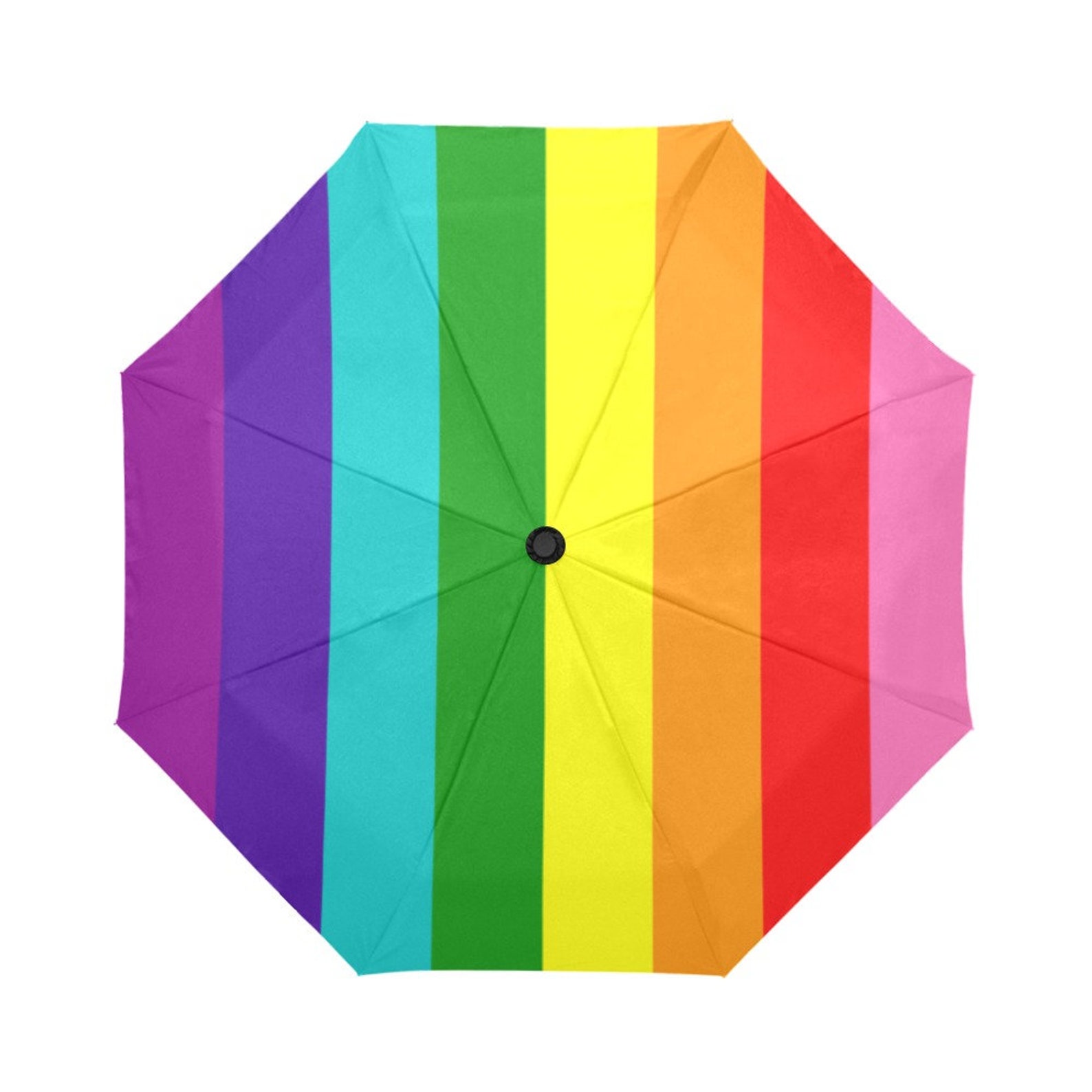 Automatic Foldable LGBTQ Rainbow Umbrella Love is Love LGBTQ Etsy
