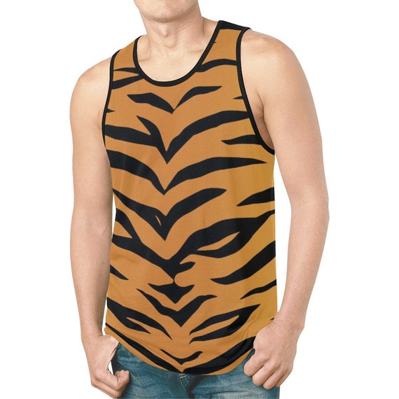 animal print tank top men