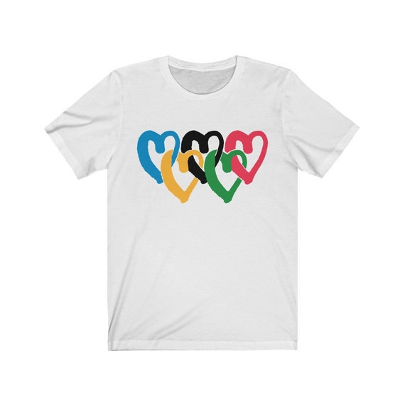 Unisex Bella Canvas 3001 T-shirt I Love Sports Olympic | Etsy