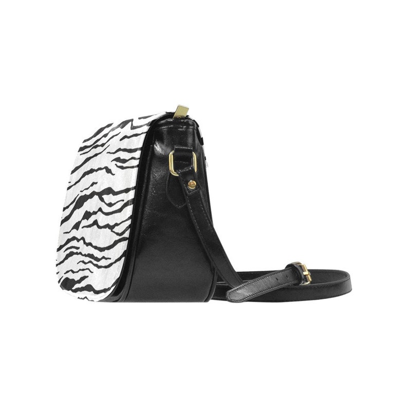 Crossbody Bag Zebra Animal's Print Saddle Bad Shoulder Etsy