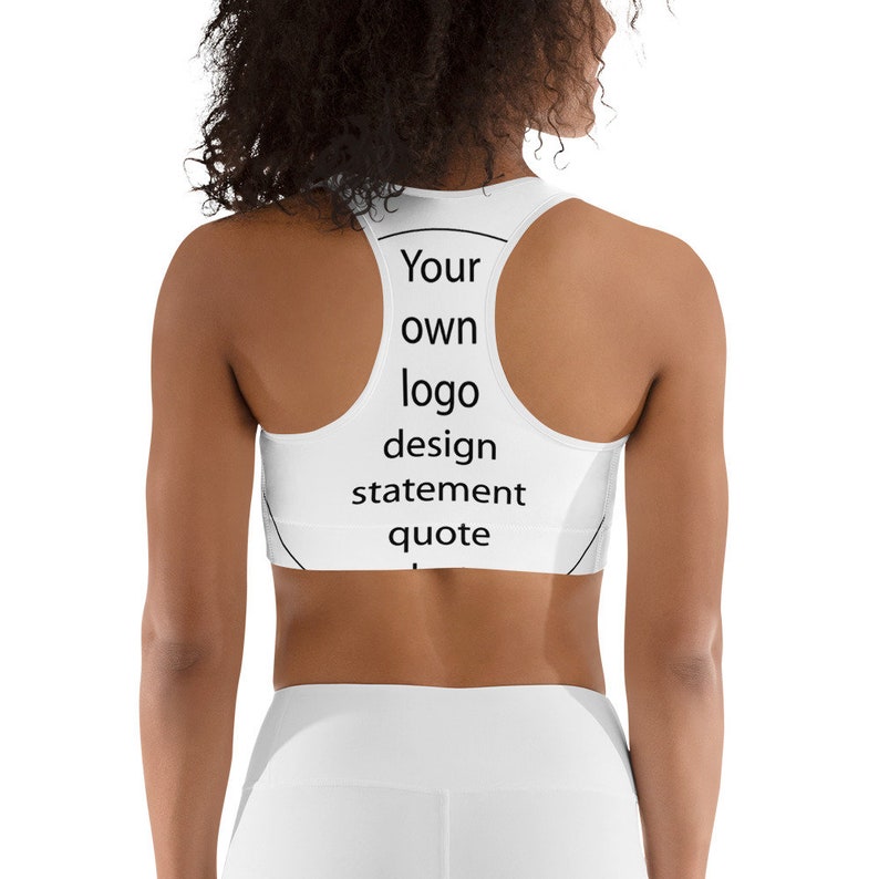 Personalized custom design your own Sports bra all over print Etsy