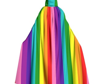 Cape à capuche Love is love, cape LGBTQ, cape de la fierté, cape arc-en-ciel, drapeau de la fierté original, drapeau arc-en-ciel, LGBTQIA, cape LGBTQ, cape de la fierté