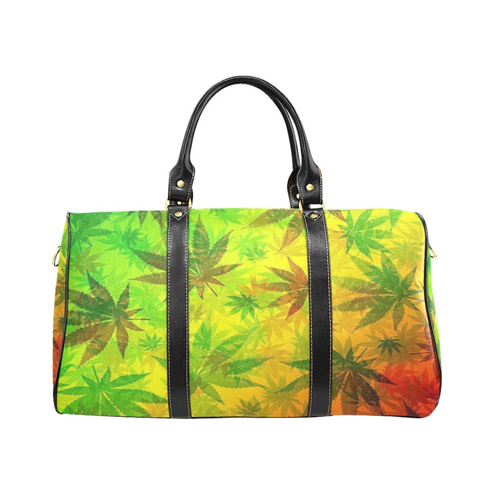 Travel Bag Cannabis Marijuana Weed Leaves Gift Duffel Bag Etsy