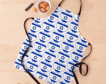 I love Israel apron, Israel flag apron, Israeli flag, I stand with Israel, cooking apron, artist apron, chef apron, Made in USA, gift