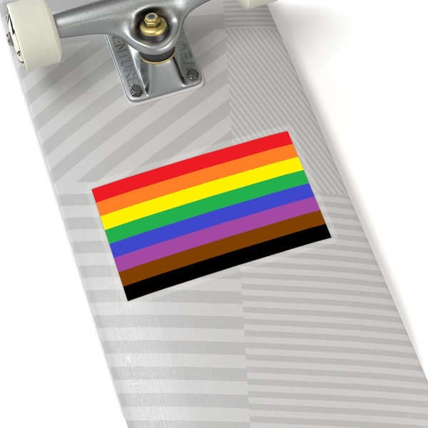 Kiss-Cut Stickers Love is Love LGBTQ pride flag Philadelphia 2017, rainbow flag, representation matters, visibility matters, gift, 4 sizes