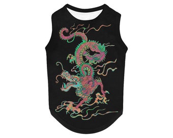 Maru's Feilong Chinese Flying Dragon #33 Dog t-shirt, Dog Tank Top, Dog shirt, Cat t-shirt, Pet shirt, 50 colors, legendary creature, gift