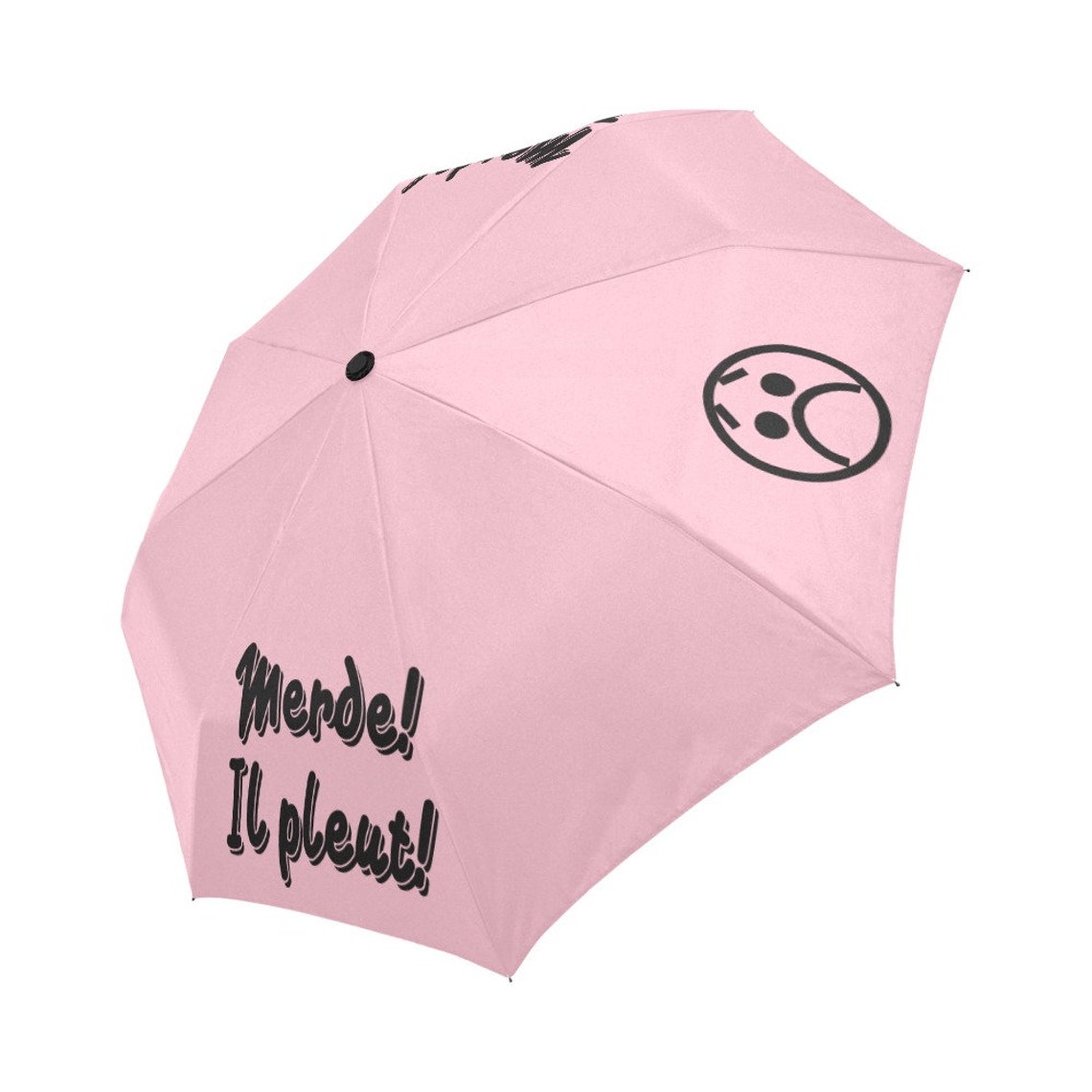 Poop Emoji Print Pattern Automatic Foldable Umbrella
