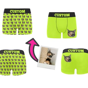 Calzoncillos boxer personalizados. Tu cara en ropa interior de diseño  hawaiano. Calzoncillos personalizados para hombre. Divertido regalo de  cumpleaños, Navidad, San Valentín, vacaciones. -  España